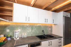 Kuchyňa alebo kuchynka v ubytovaní Rikanthos Stone Sea View Apartment Ι