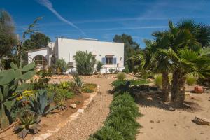 A garden outside Casa Azul Stylish beach house for 4 adults and 1 child in Cala Llombards