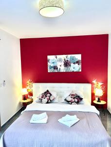 Postel nebo postele na pokoji v ubytování Residence Antiqua Rooms
