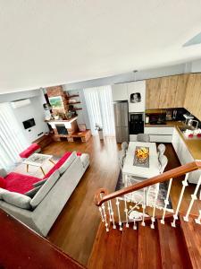 Kuchyň nebo kuchyňský kout v ubytování Hotel New York