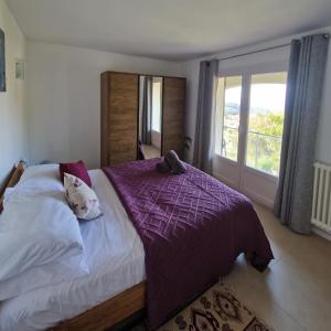 Postel nebo postele na pokoji v ubytování Villa Francesc Pi1