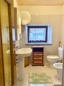 A bathroom at Casa Curti