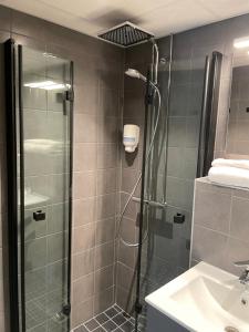 Ванная комната в Mosjøen Hotel