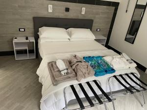 Postel nebo postele na pokoji v ubytování LA CASA DELLE FATE-Area Marina Protetta