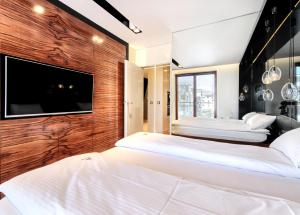 Posteľ alebo postele v izbe v ubytovaní Imperial Apartments - Aquarius VI