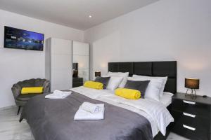 Posteľ alebo postele v izbe v ubytovaní Luxury Holiday House Zadar