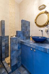 Koupelna v ubytování Kalliston Naxos
