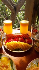 Možnosti snídaně pro hosty v ubytování Glamping Entrearboles - Bellavista
