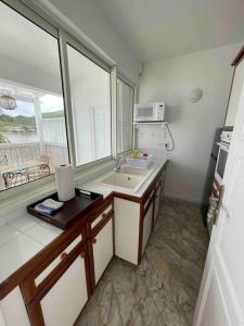 Kuchyň nebo kuchyňský kout v ubytování Appart adorable proche de la baie orientale, Idolem résidence unité 2 - 57 Rue du Mont Vernon 1