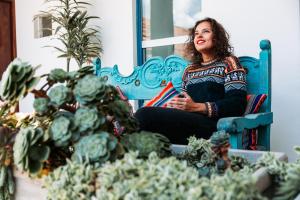 Garður fyrir utan Tariq Boutique