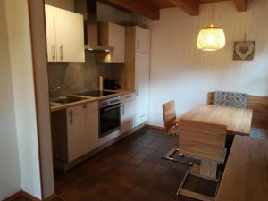 Η κουζίνα ή μικρή κουζίνα στο Ferienhaus MARIA im Waldferiendorf