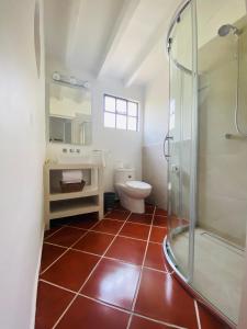 Koupelna v ubytování Hotel Spa Posada Tlaltenango