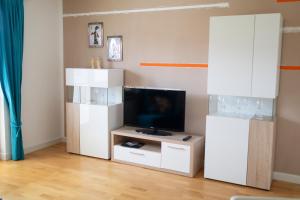 TV a/nebo společenská místnost v ubytování Moselblick am Waldrand