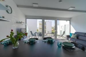 Istumisnurk majutusasutuses Relax Beach Apartman