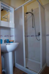 Koupelna v ubytování B&B Vaiana