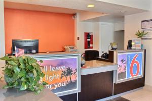 The lobby or reception area at Motel 6-Atascadero, CA