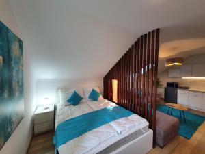 Posteľ alebo postele v izbe v ubytovaní Réteskert vendégház és apartman