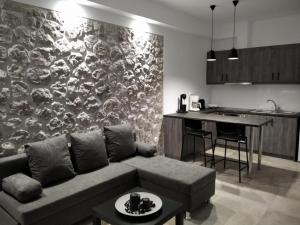 Kuchyň nebo kuchyňský kout v ubytování Armonia - Brand new apartment in Ermioni Village