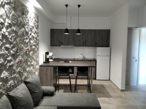 Kuchyň nebo kuchyňský kout v ubytování Armonia - Brand new apartment in Ermioni Village