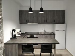 Kuchyň nebo kuchyňský kout v ubytování Armonia - Brand new apartment in Ermioni Village