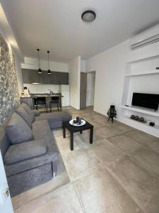 Posezení v ubytování Armonia - Brand new apartment in Ermioni Village