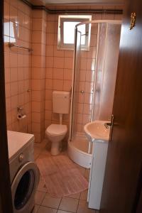 Koupelna v ubytování Apartments Sabljak