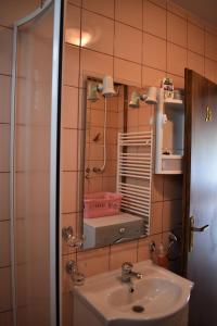 Koupelna v ubytování Apartments Sabljak