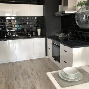 Kuchnia lub aneks kuchenny w obiekcie Apartament nad morzem FABIO Kołobrzeg