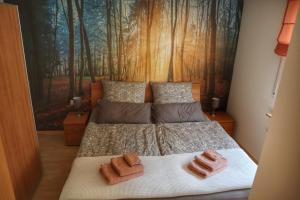 Postel nebo postele na pokoji v ubytování Edersee Aktivurlaub