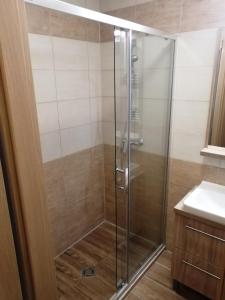 Koupelna v ubytování Zafírgyöngy Apartmanok