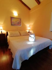 Posteľ alebo postele v izbe v ubytovaní Merlo House Dol Hvar