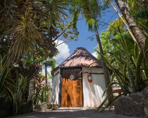 Zahrada ubytování Hostel Oryx Tulum