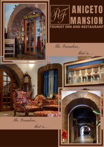a collage of pictures of a room with a couch at RF ANICETO MANSION in Vigan