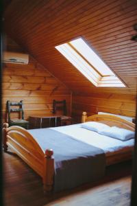 Krevet ili kreveti u jedinici u okviru objekta Grebenky Motel