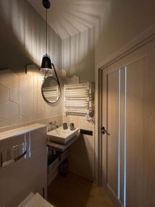 Ένα μπάνιο στο Augšdzintari apartament +7 φωτογραφίες