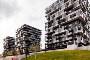 Budynek, w którym mieści się apartament