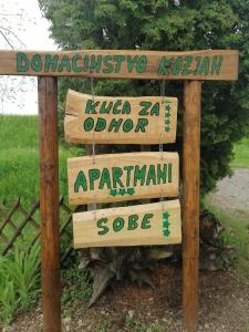 Certifikát, ocenenie alebo iný dokument vystavený v ubytovaní Apartments Kozjan