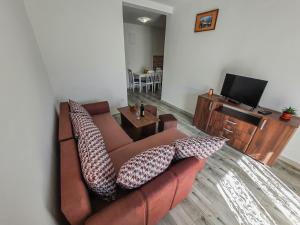 TV a/nebo společenská místnost v ubytování Apartments Chipsy