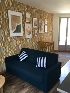 Khu vực ghế ngồi tại Studio à 20m de la mer