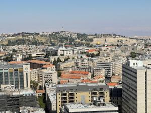 Vista generica su Gerusalemme o vista sulla città dall'interno dell'hotel