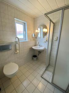 Koupelna v ubytování Hotel garni Kleindienst
