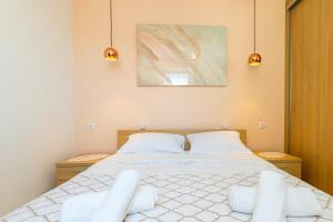 Postel nebo postele na pokoji v ubytování Apartment Grafulin