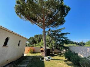 Zahrada ubytování Annexe des Pins - studio gîte avec piscine & climatisation