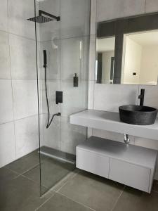 Koupelna v ubytování Casa Lúa