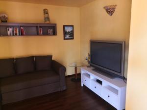 A television and/or entertainment centre at San Berillo house