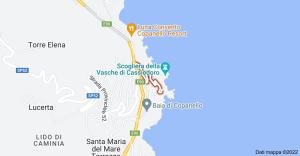 una mappa della posizione approssimativa del resort di Casa Cobalto - Lascio tutto vivo a Copanello a Copanello