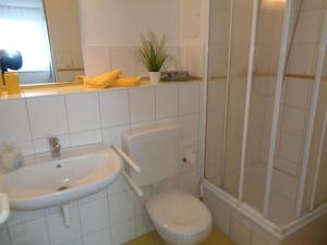 Koupelna v ubytování Hafenresidenz - Ferienwohnung 37