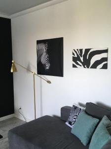 Posedenie v ubytovaní Apartament Miętowa Zebra