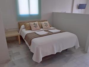 A bed or beds in a room at Apartamentos Vistahermosa