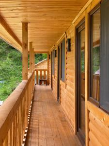 A balcony or terrace at Hotel Chubezeni